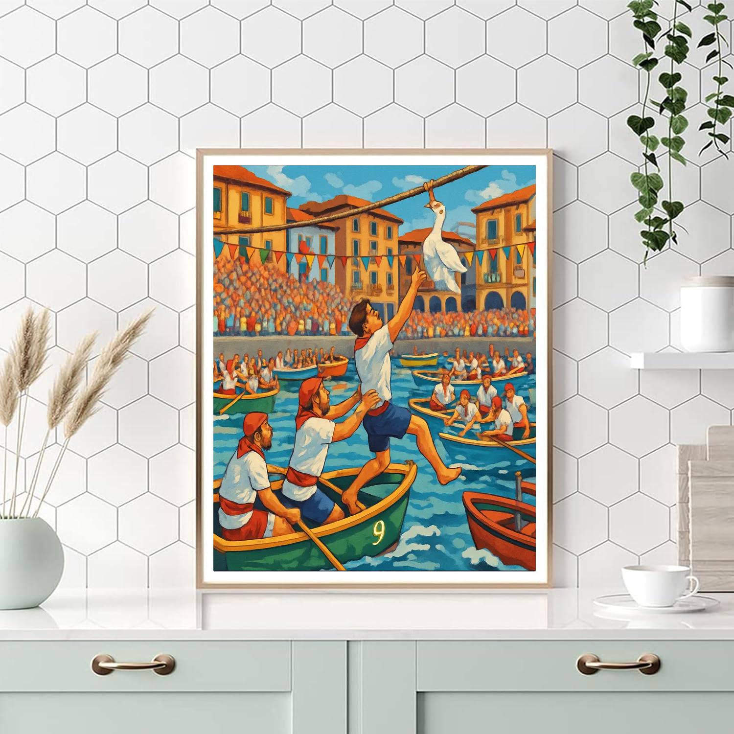 Day Of The Geese - Spain Paint By Numbers Art