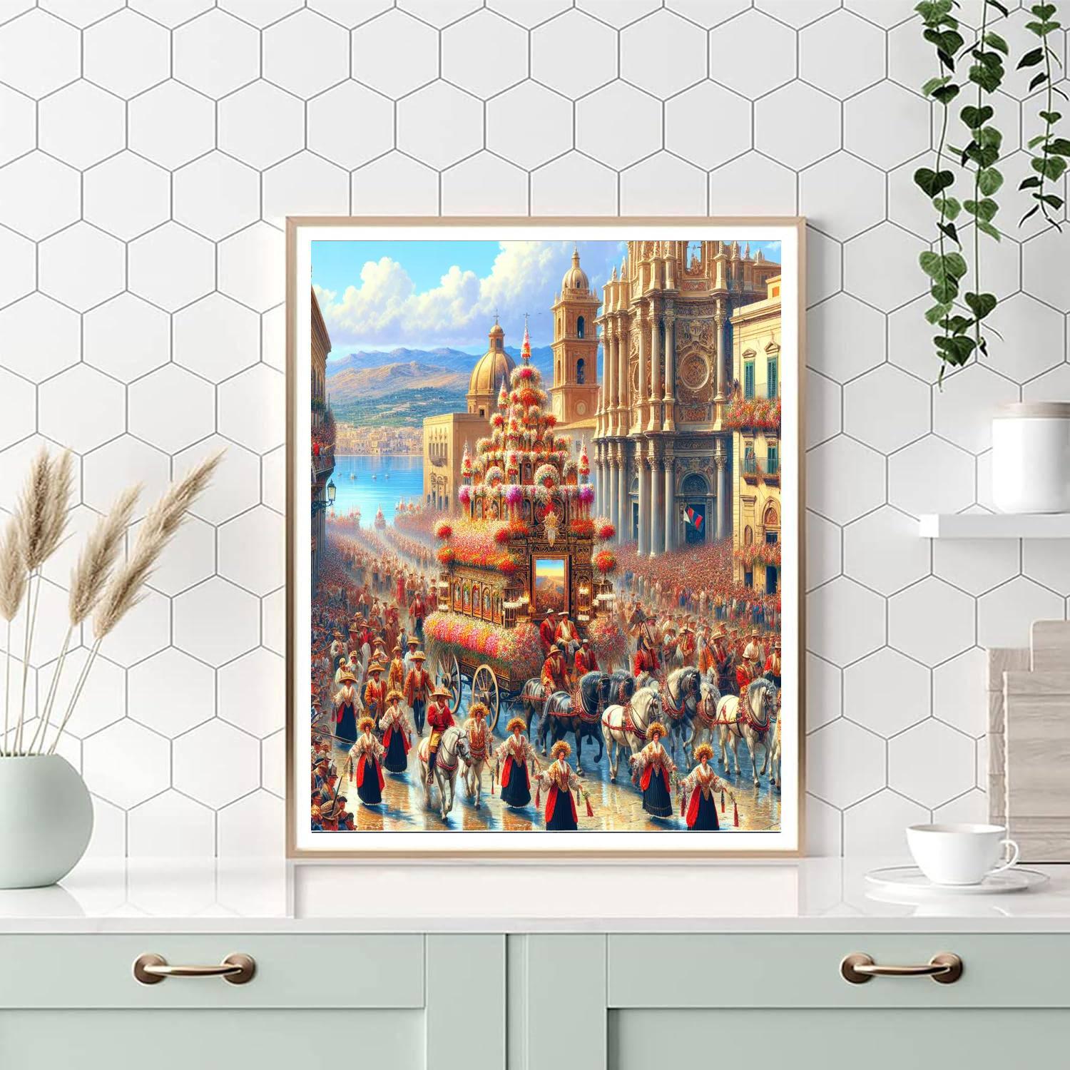 Feast Of Sant’efisio - Cagliari, Italy Numbered Painting Kits