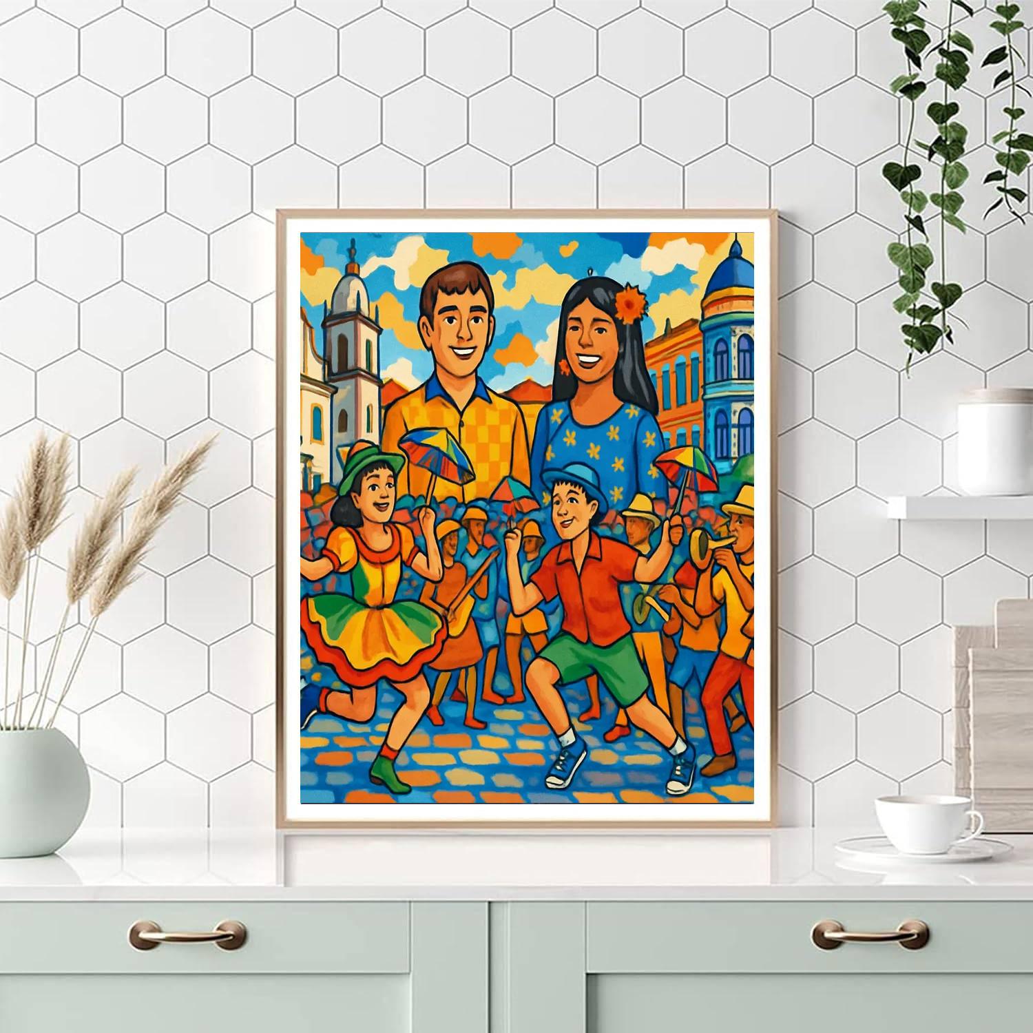 Carnaval De Recife E Olinda - Recife And Olinda DIY Paint By Numbers