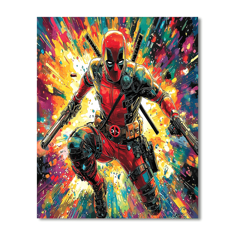 Ryan Reynolds: Unleashing The Wit Of Deadpool Numbered Painting Kits