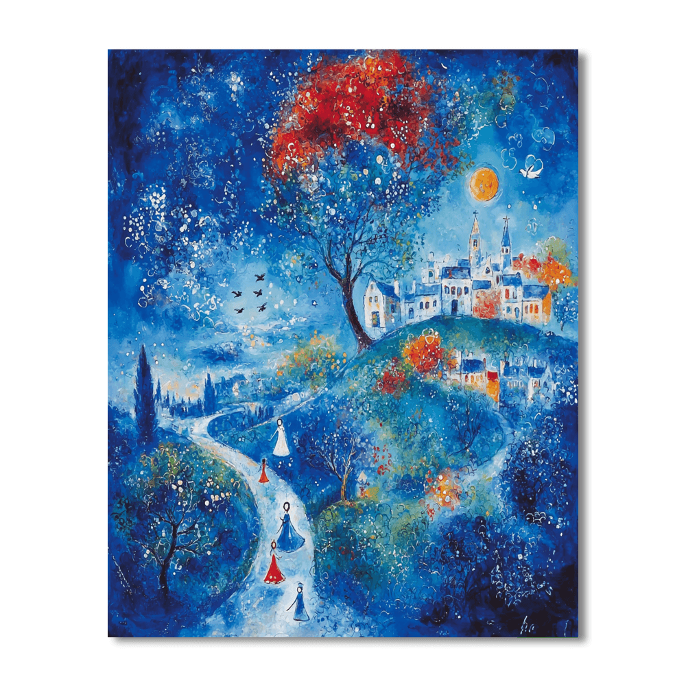 Marc Chagall Inspired Chagall's Dreamscape  Painting By Numbers Kit