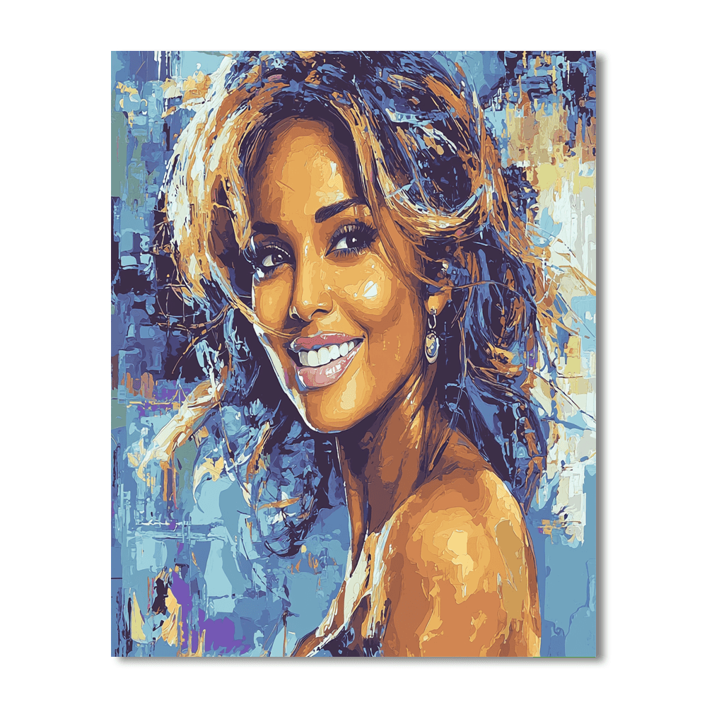 Halle Berry: The Fearless Icon Of Empowerment Painting By Numbers Kit