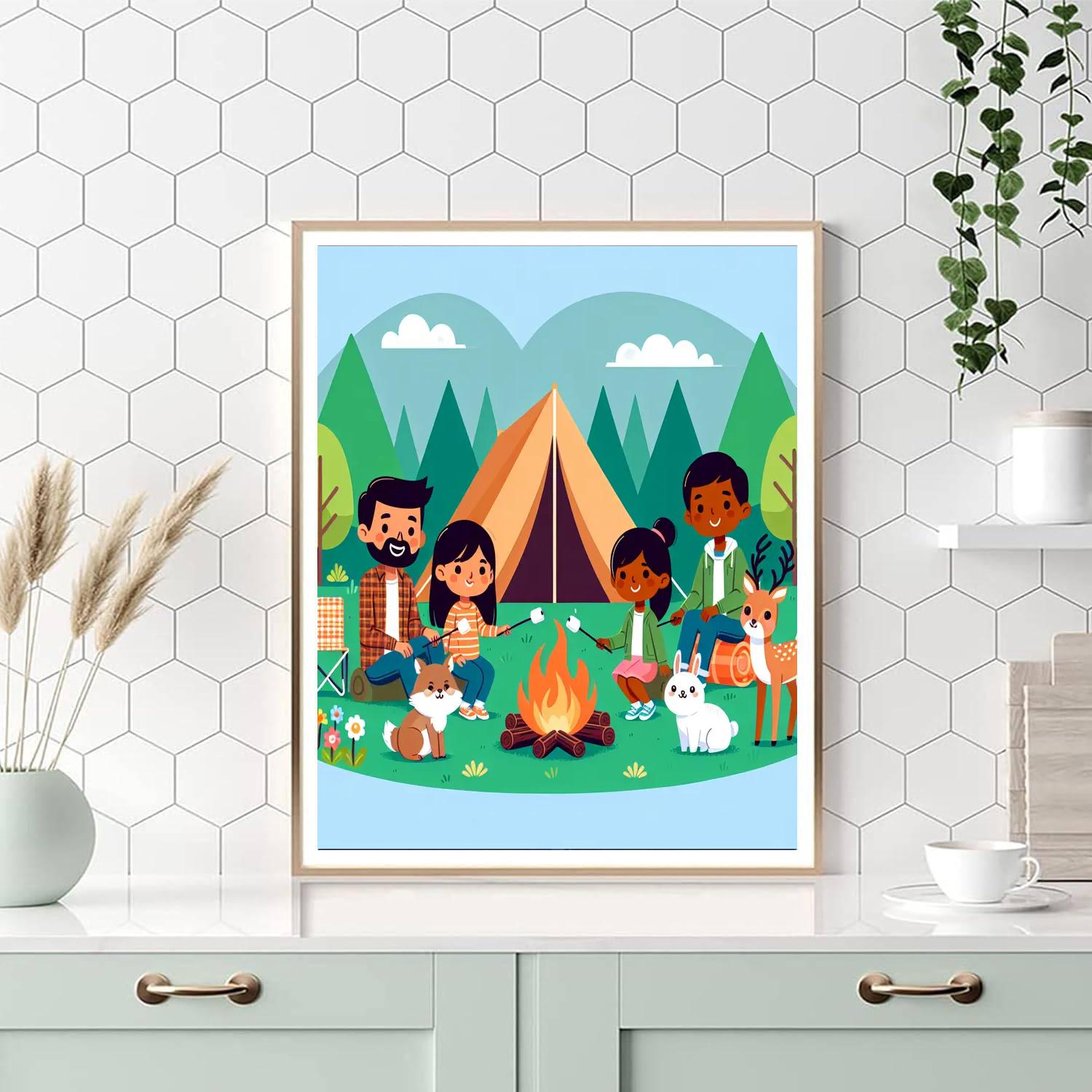 Camping Adventure Awaits Paint By Numbers