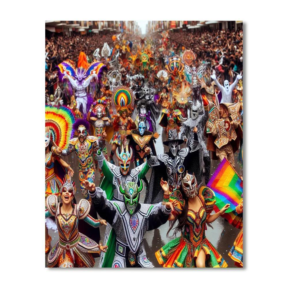 Carnaval De Oruro - Oruro, Bolivia DIY Paint By Numbers