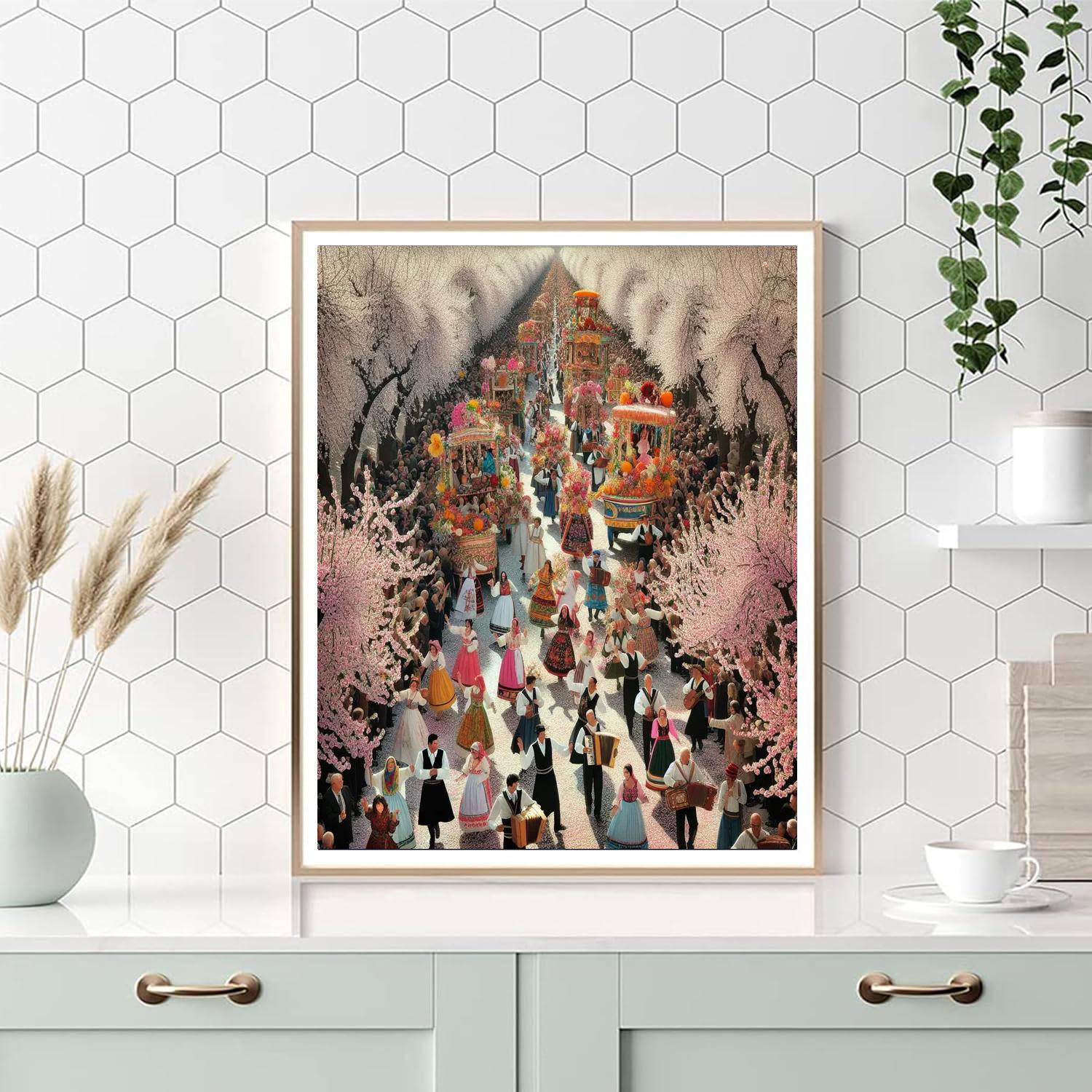 Almond Blossom Festival - Agrigento DIY Paint By Numbers