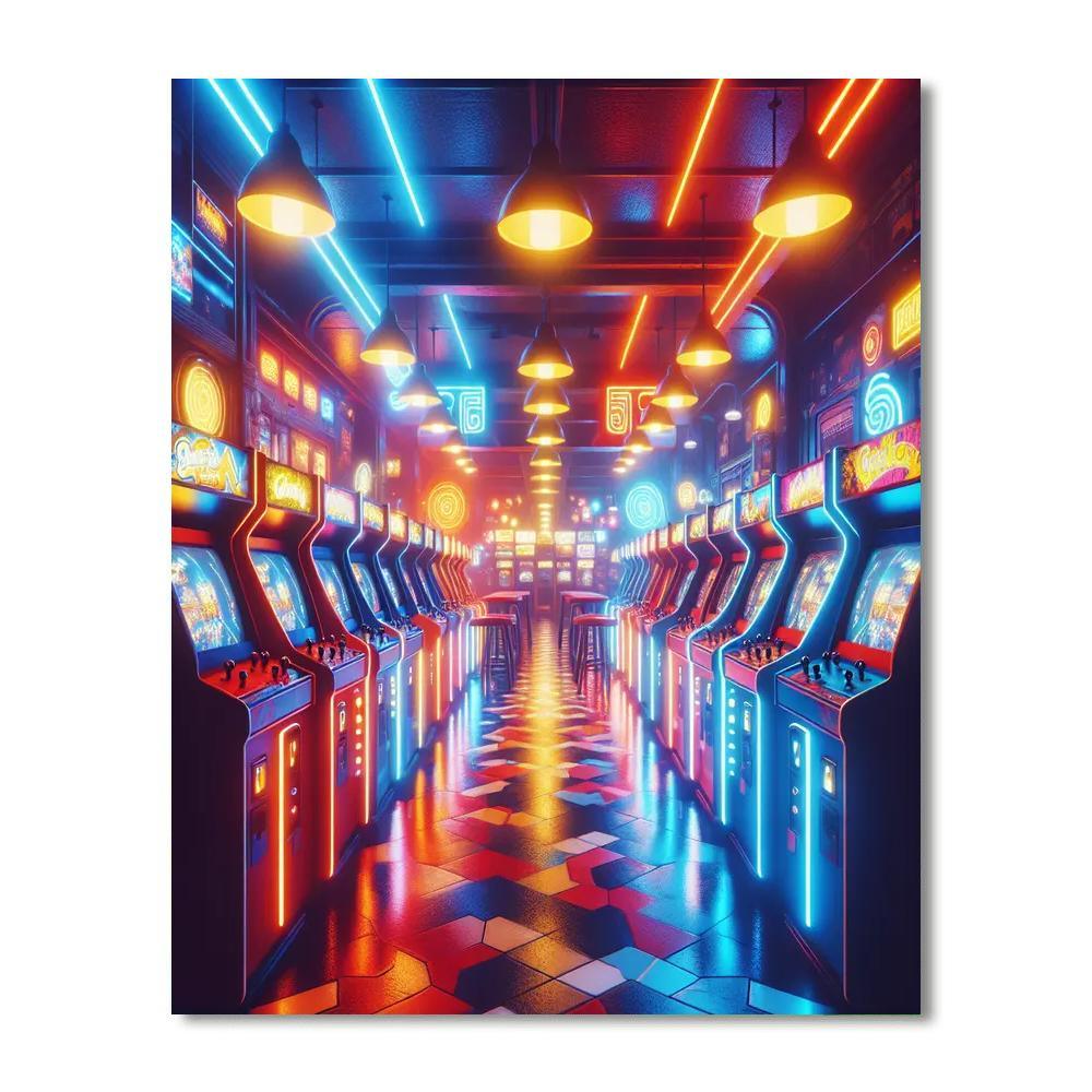 Retro Arcade Fantasy Paint By Number