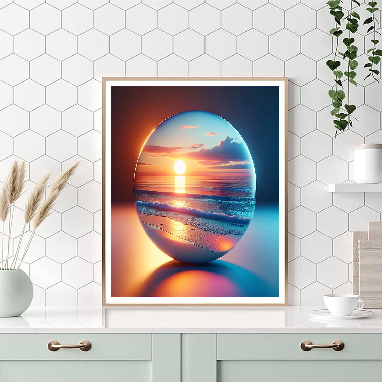 Sunset Beach Paradise Paint By Color