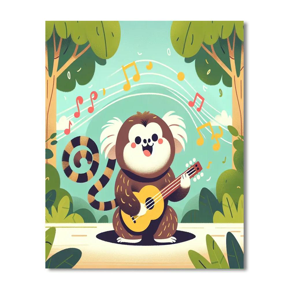 Musical Marmoset Melody Numbered Painting Kits