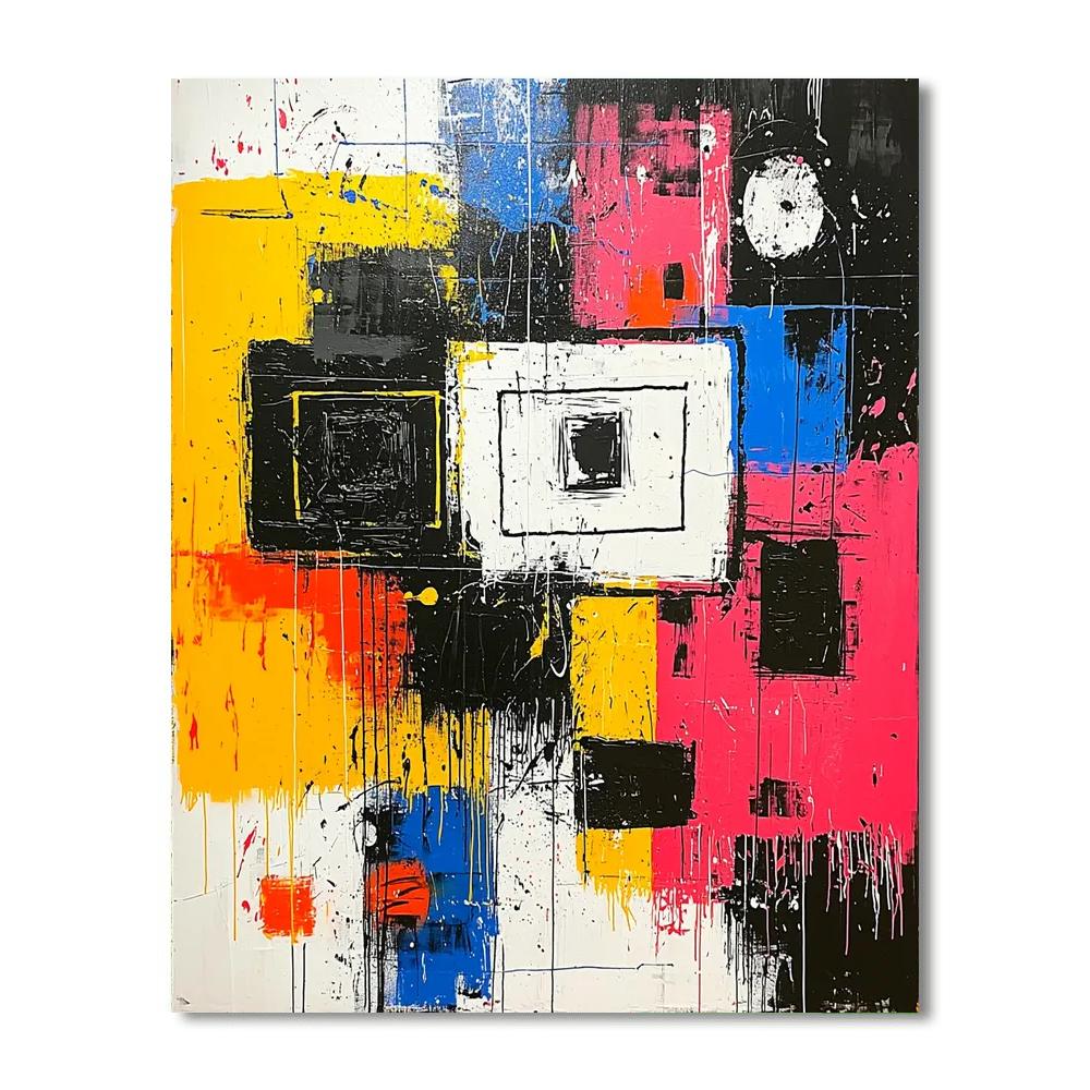 Banksy Inspired Voids Of Society  Number Painting