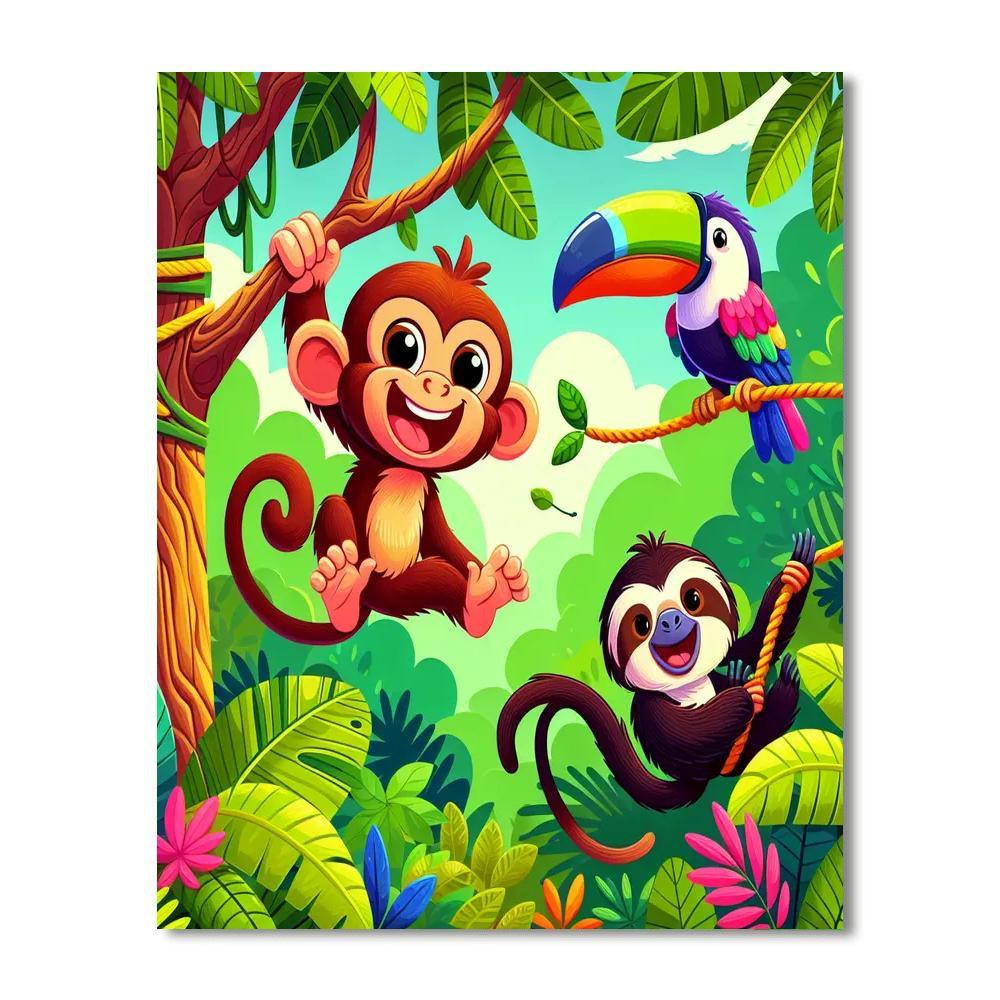 Jungle Exploration Paint By Number