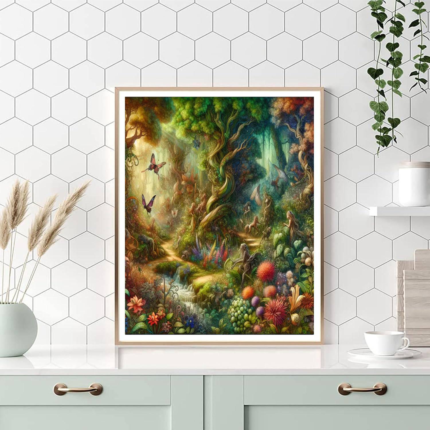 Magical Woodland Fantasy Paint By Number