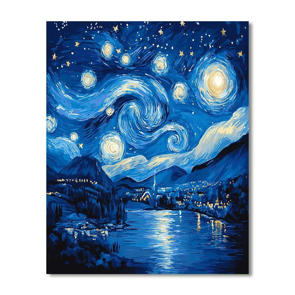Van Gogh Inspired Starlight Serenade  Painting By Numbers Kit