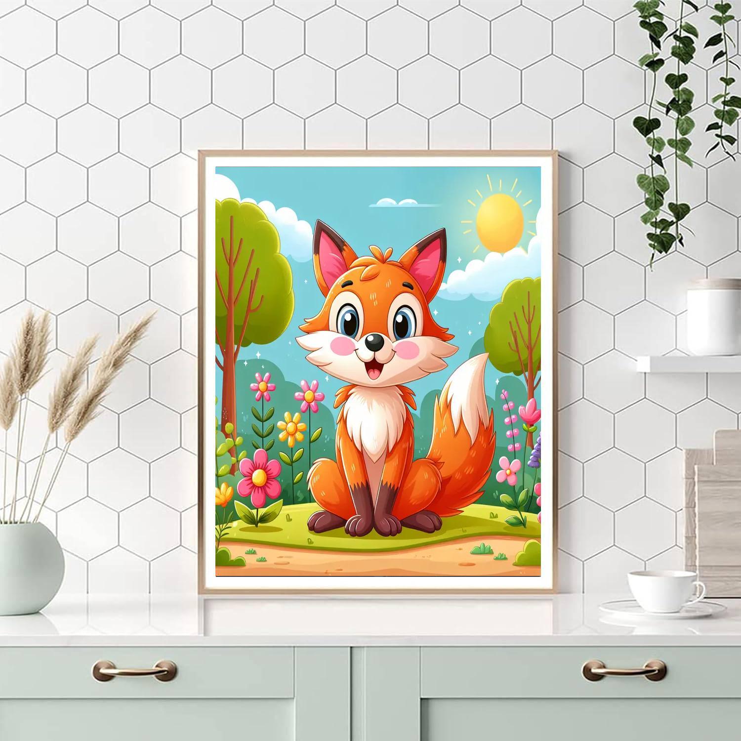 Fabulous Fox Paint By Numbers