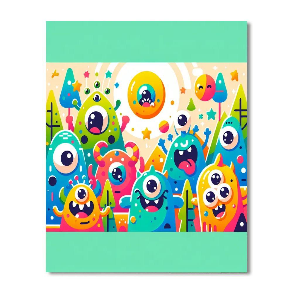 Silly Monsters Unite Paint By Numbers Kits