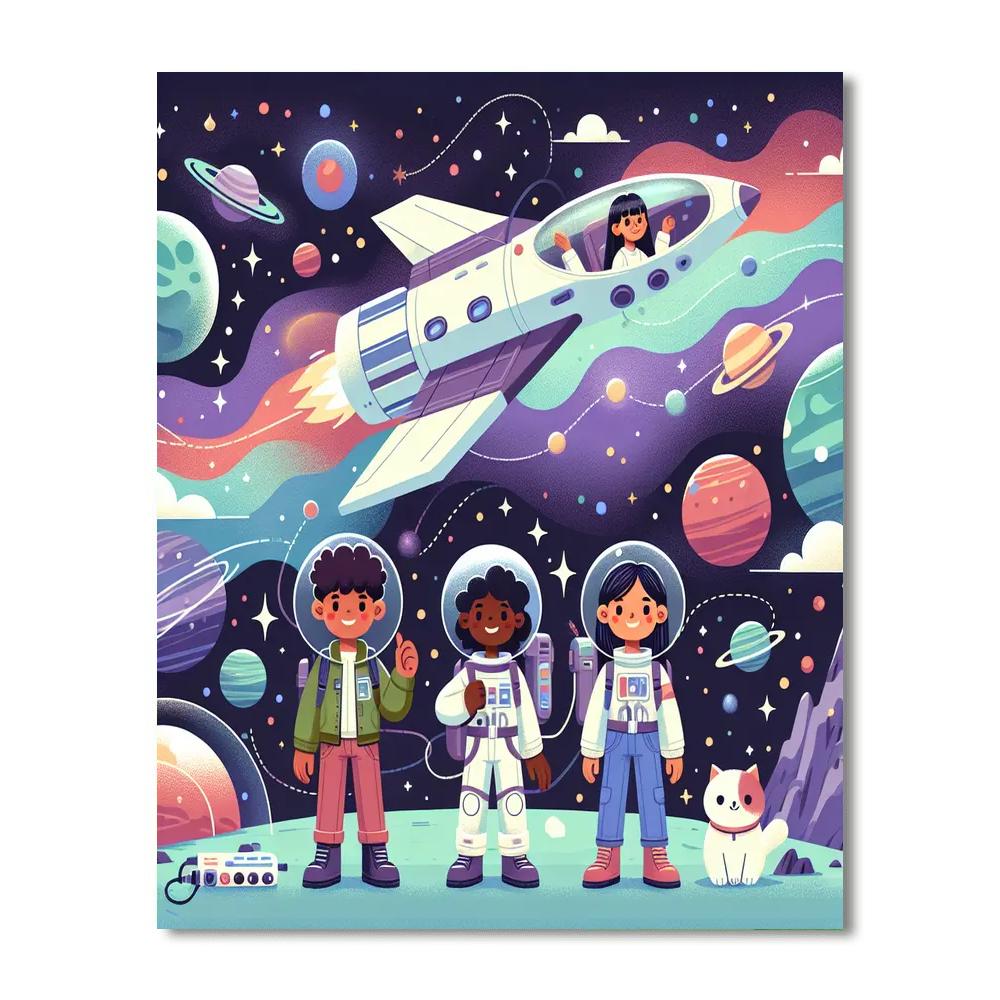 Galactic Journey Quest Painting By Numbers Kit