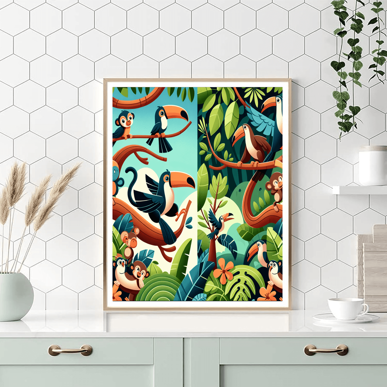 Tropical Treetop Tango Paint By Color