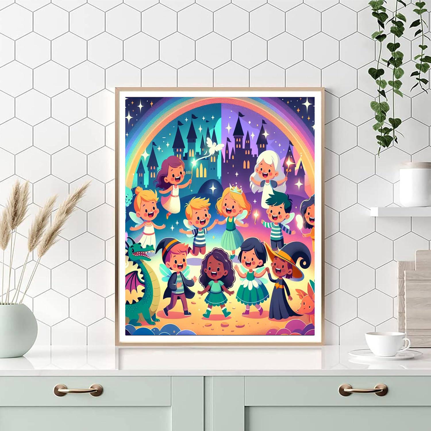 Fantasy World Explorers Number Painting