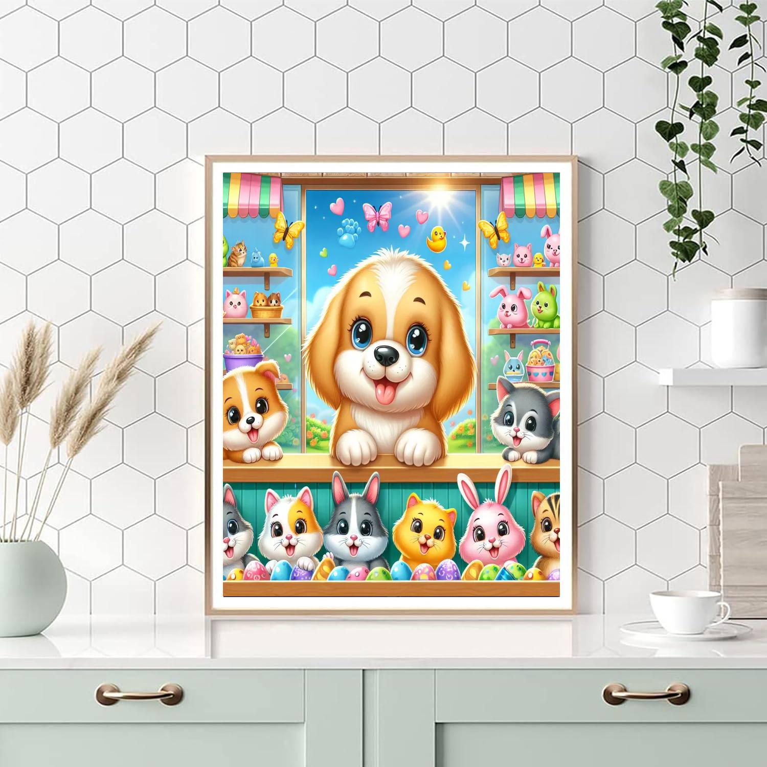 Charming Pet Shop Numbered Painting Kits