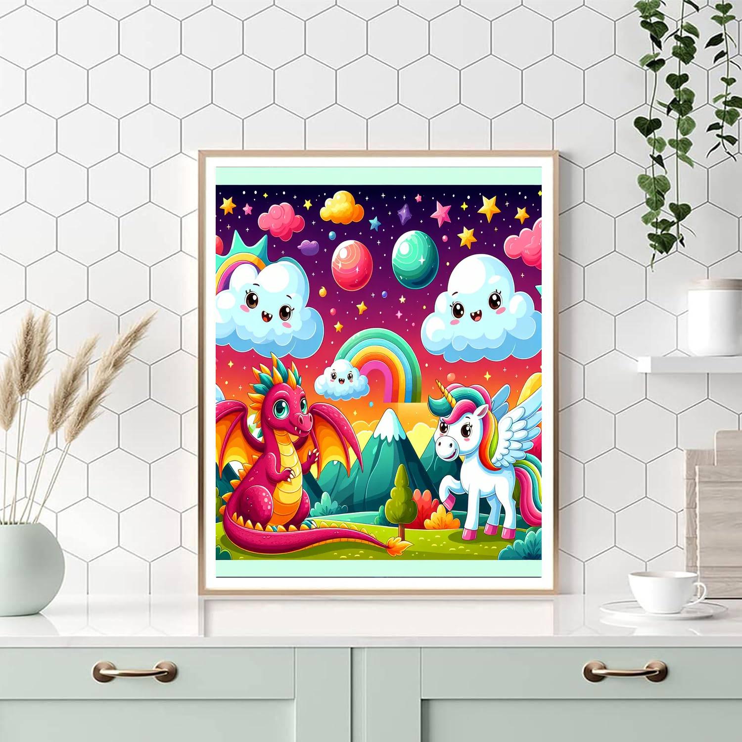 Magical Mystical Creatures Paint By Numbers Art
