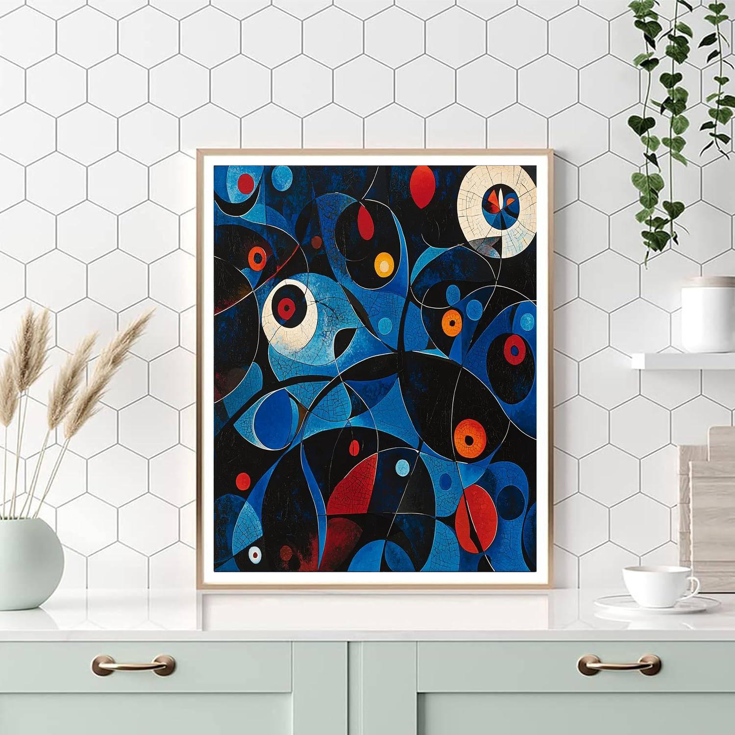 Joan Miró Inspired Dreamscape Revelry  Number Painting