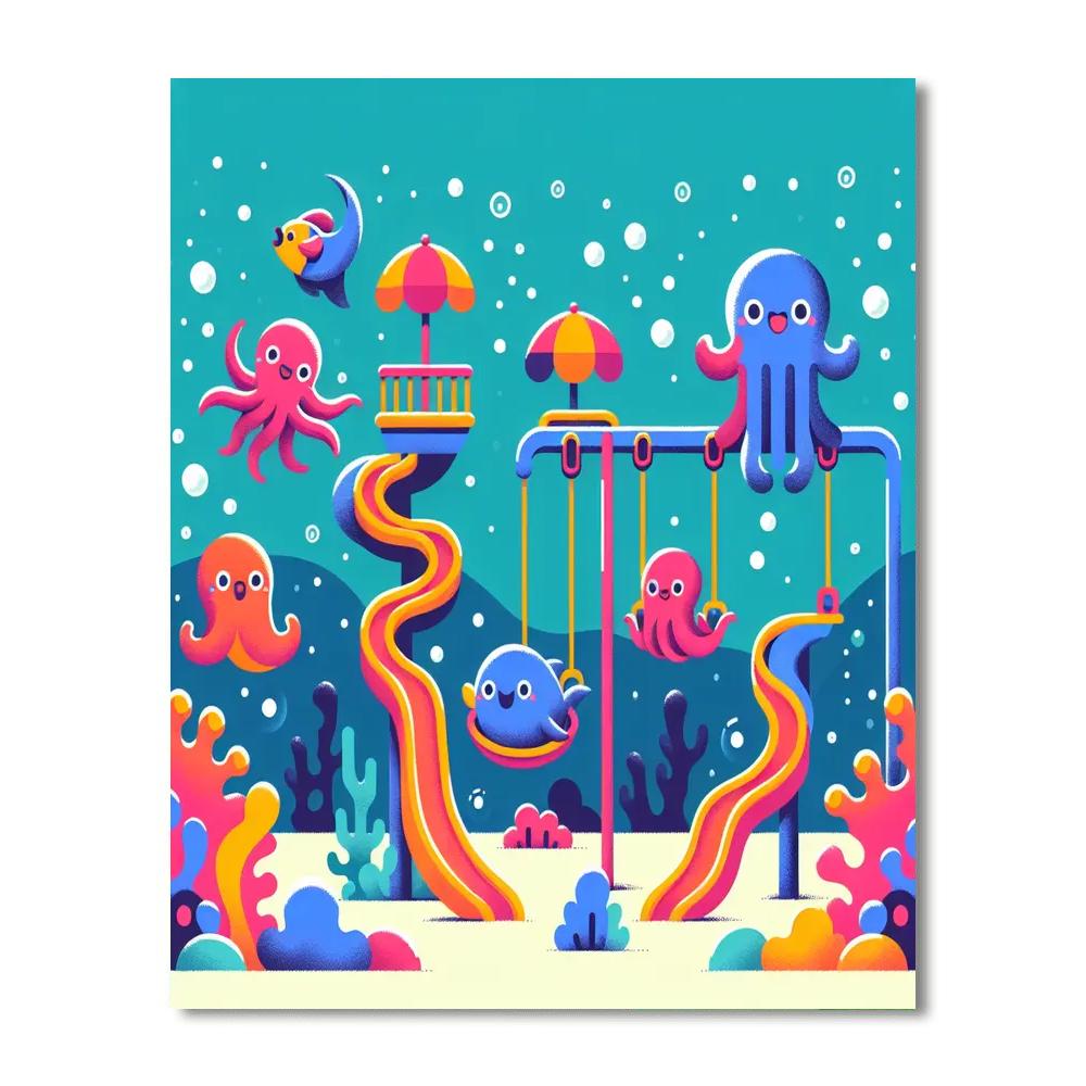 Underwater Adventure Park Paint By Number