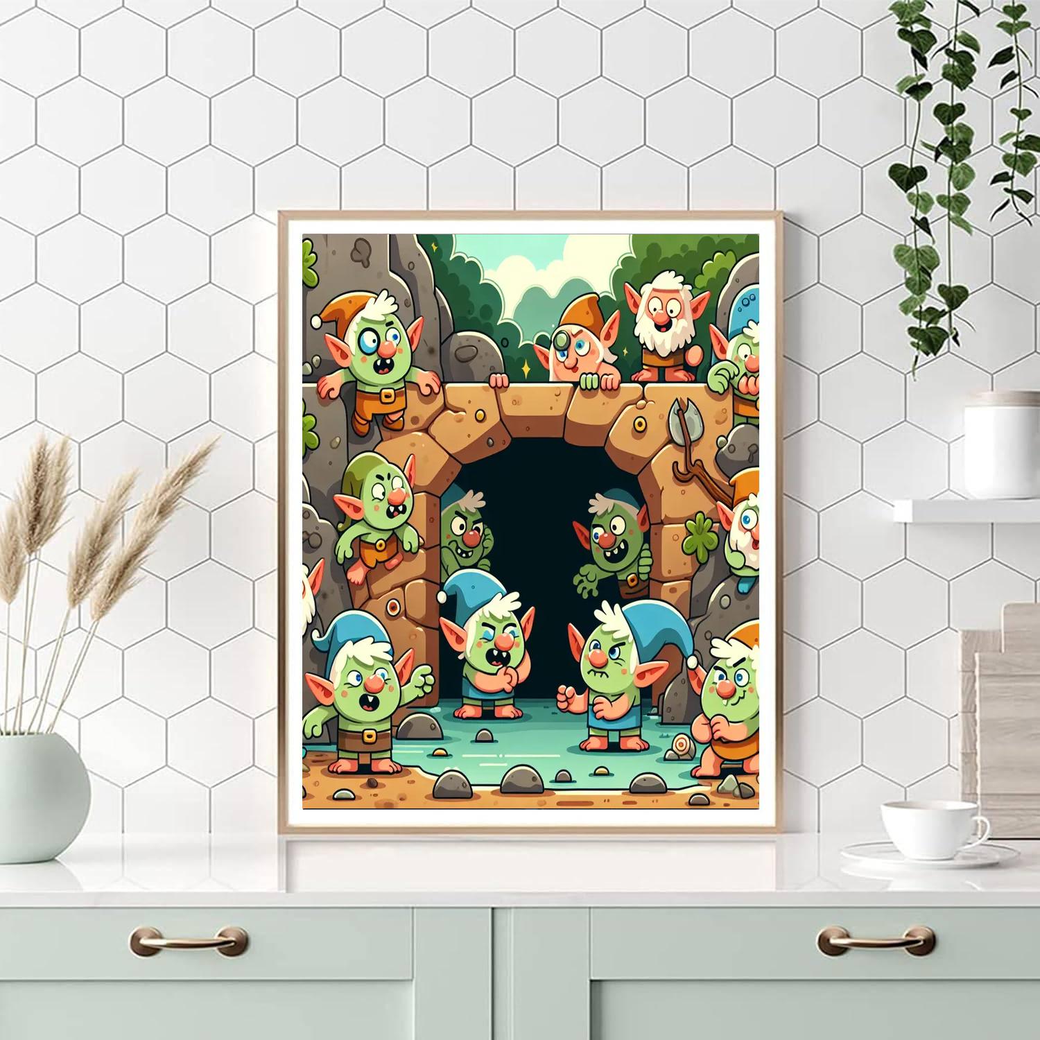 Giggly Goblin Grotto Paint By Numbers