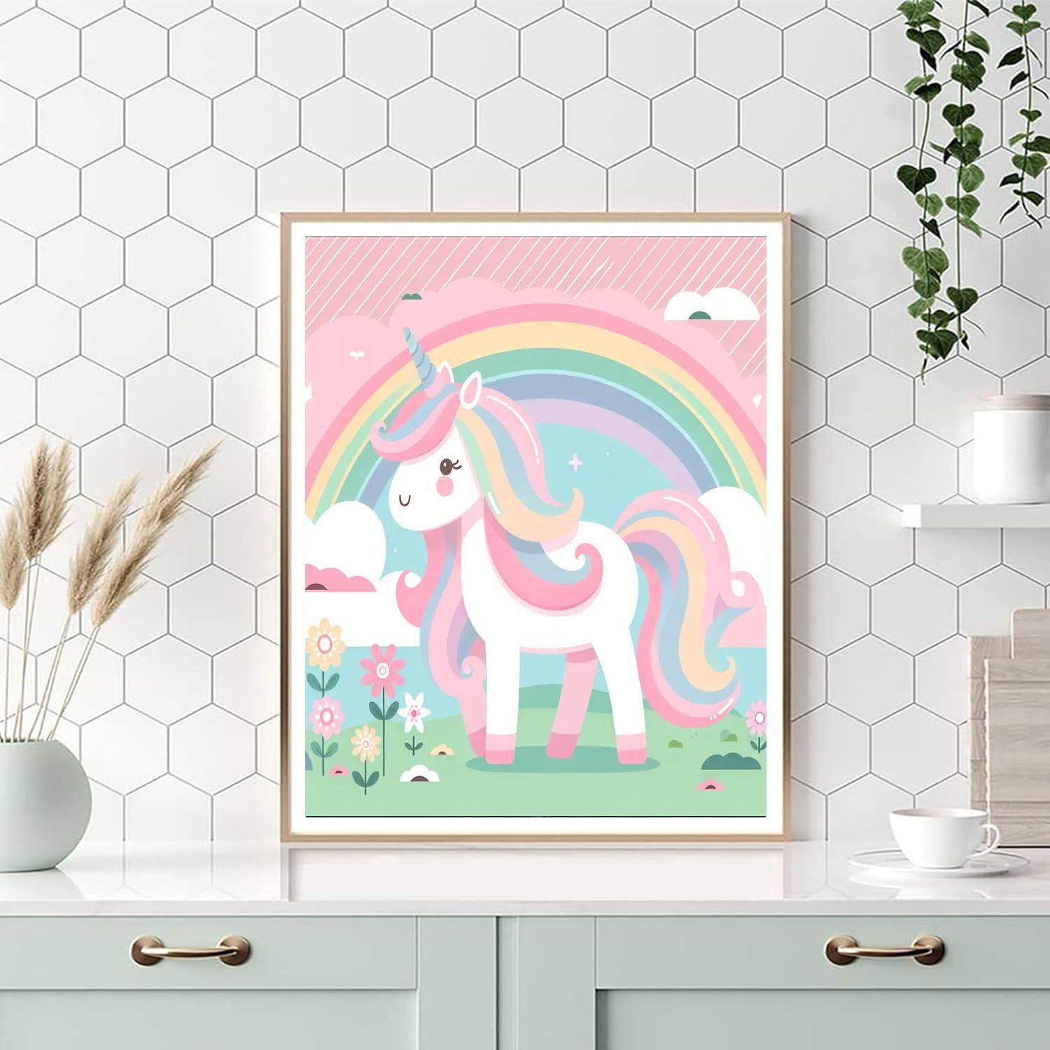 Dreamy Unicorn Pastel Paint By Numbers Kits