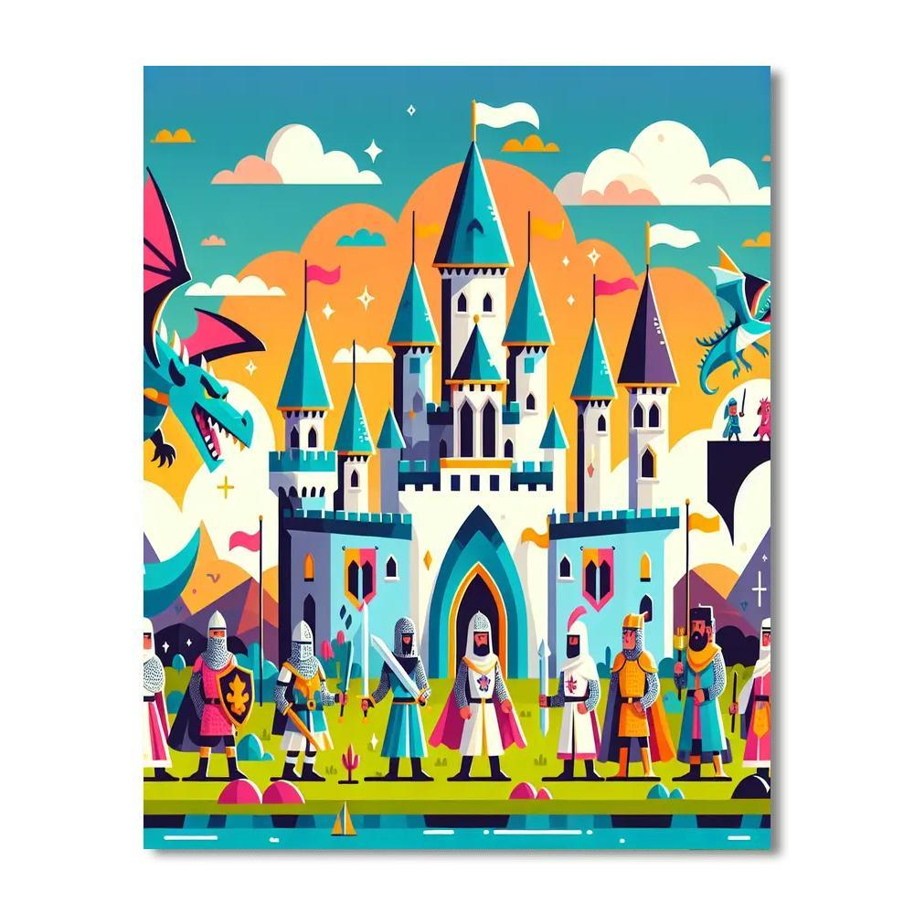 Magical Castle Mystery Numbered Painting Kits