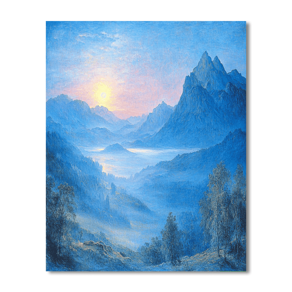 J.M.W. Turner Inspired Mountain Mist Symphony  Paint By Numbers Kits