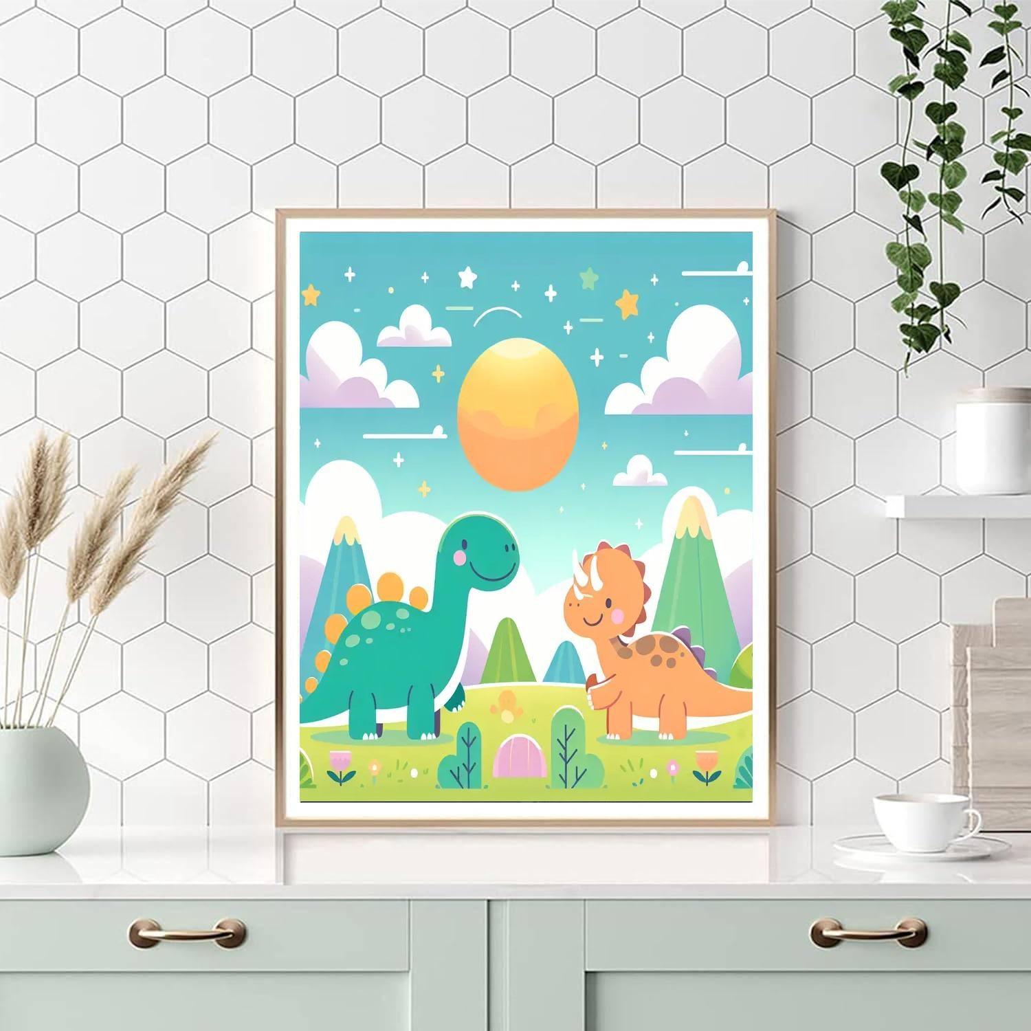 Dreamland Dinosaur Adventure Numbered Painting Kits