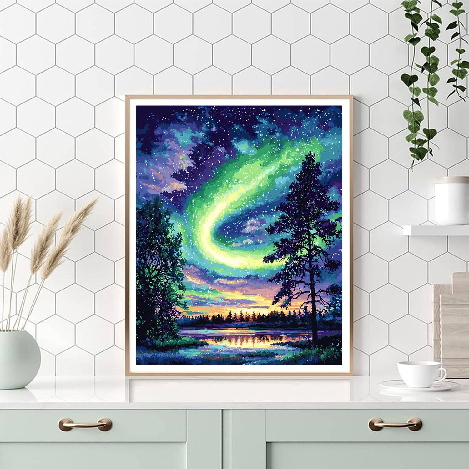 Georges Seurat Inspired Aurora Of Serenity  Number Painting