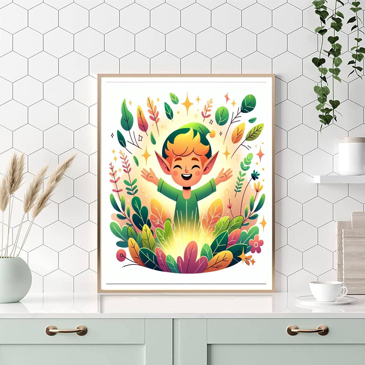 Forest Elf's Magical Grove Paint By Number