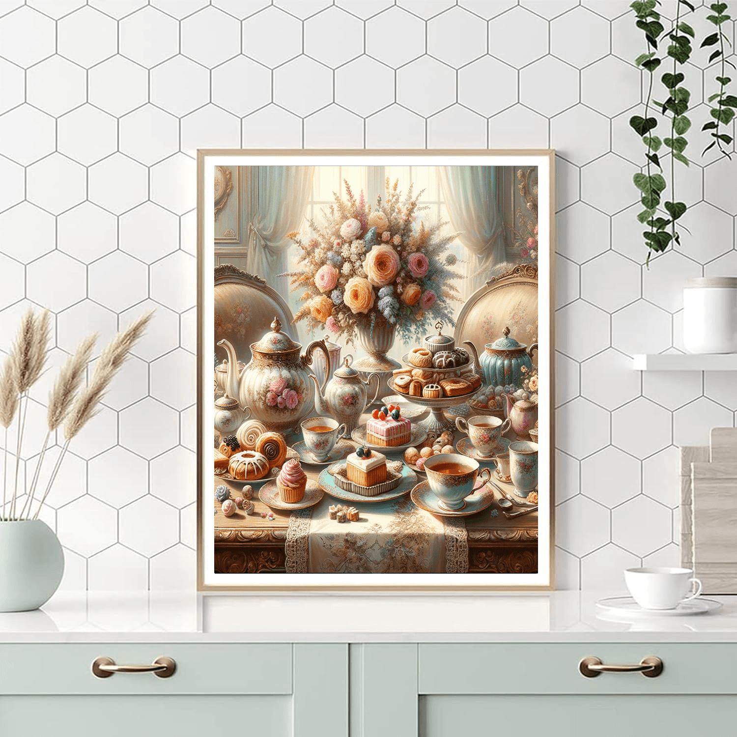 Elegant Victorian Tea Party Paint By Number