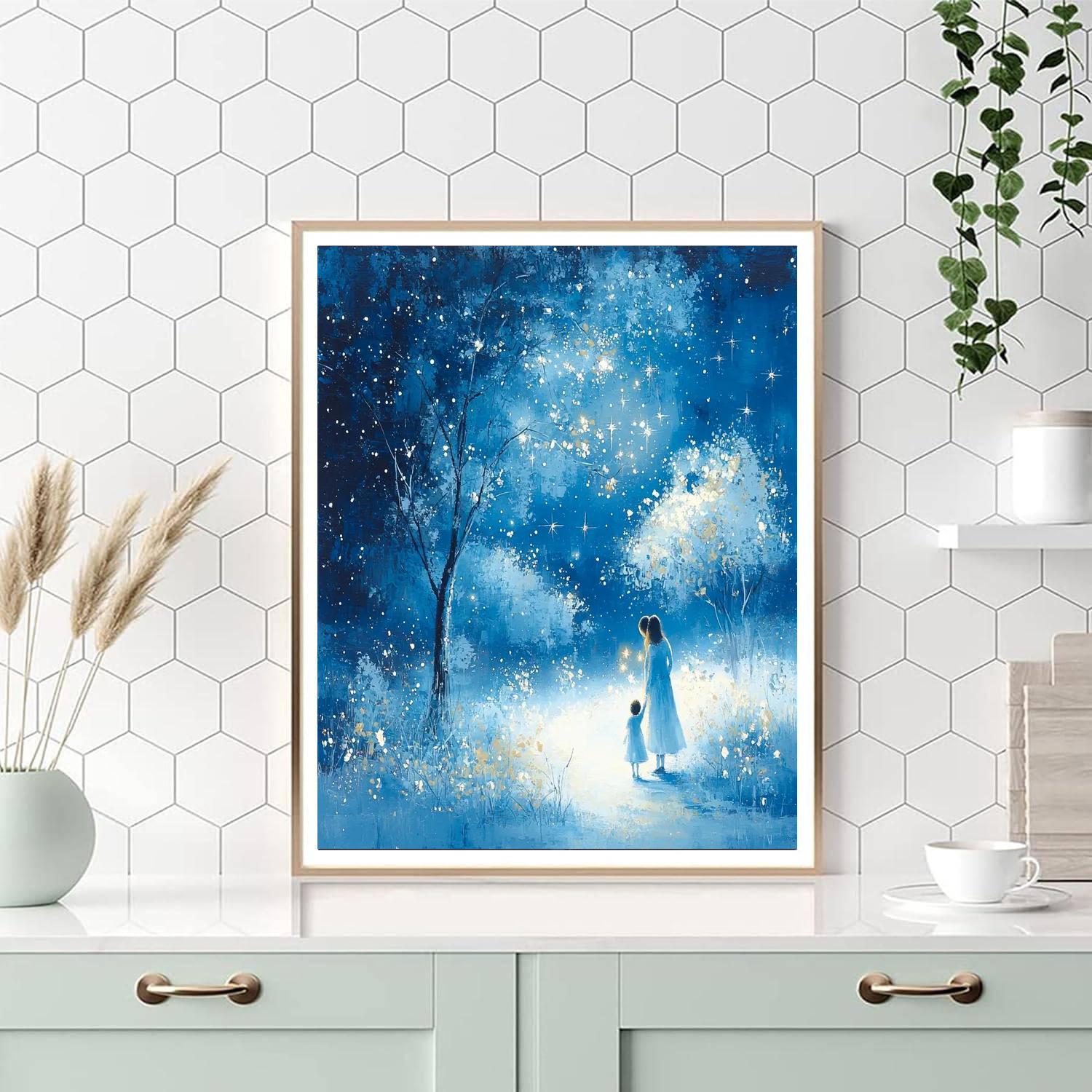 A Mother's Love Under The Stars Number Painting