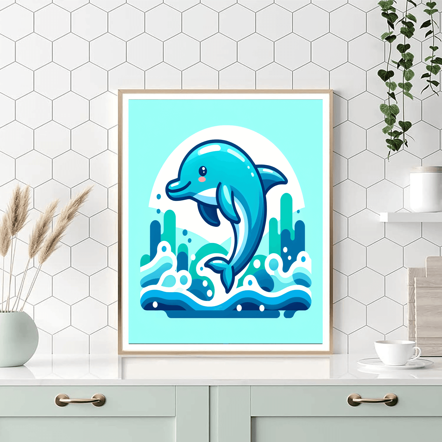 Dapper Dolphin Paint By Color