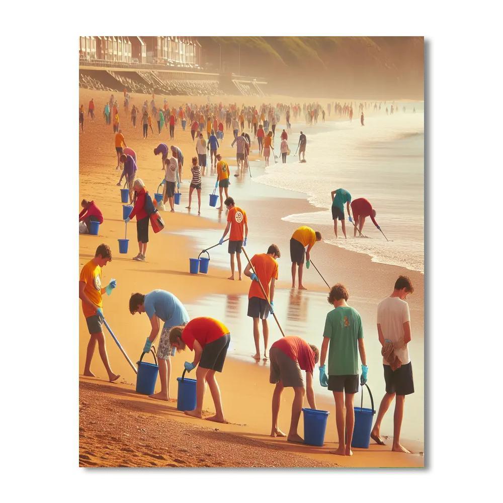 The Great British Beach Clean Numbered Painting Kits