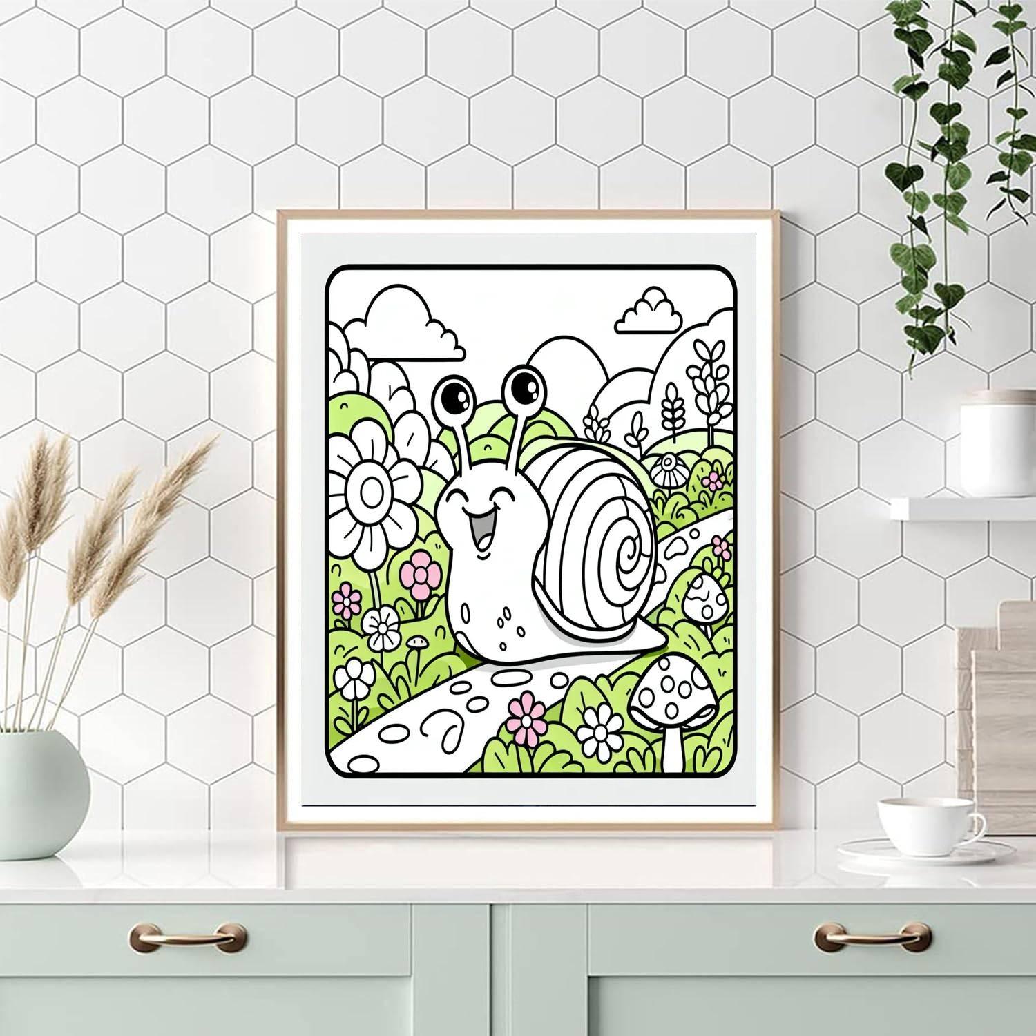 Giggles The Snail DIY Paint By Numbers