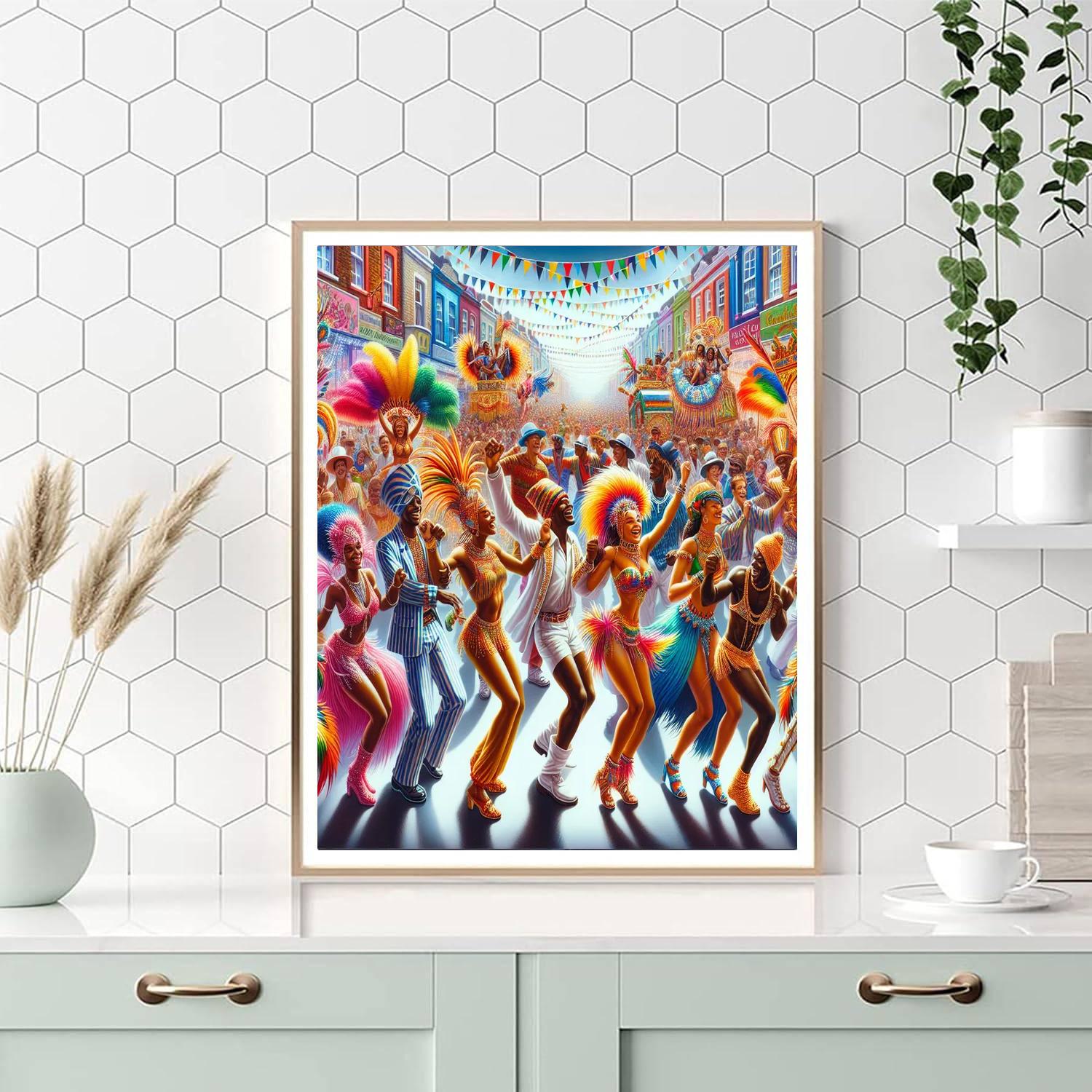 Notting Hill Carnival - London, United Kingdom Number Painting