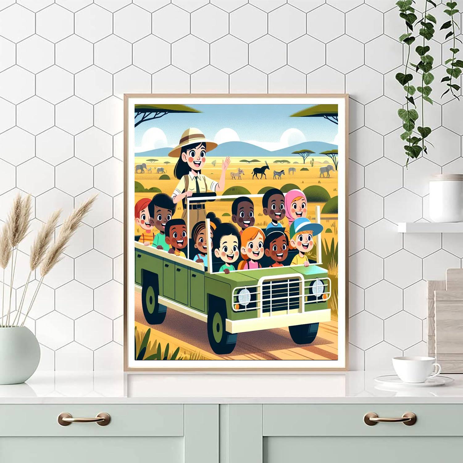 Safari Truck Expedition Paint By Number