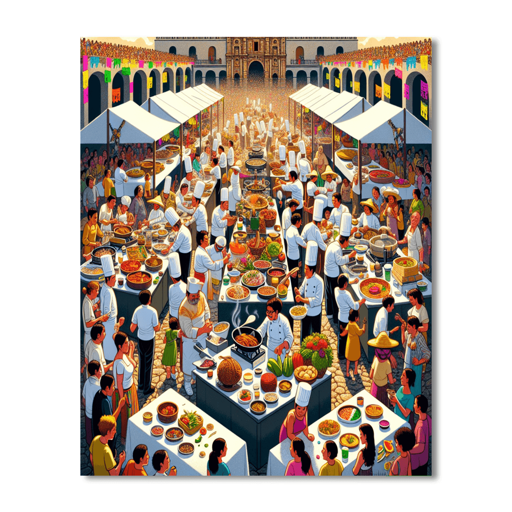 Oaxaca Culinary Festival - Mexico Paint By Color