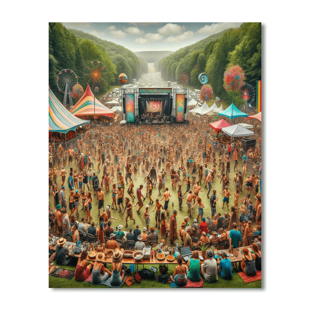 Rothbury Music Festival Paint By Numbers Kits