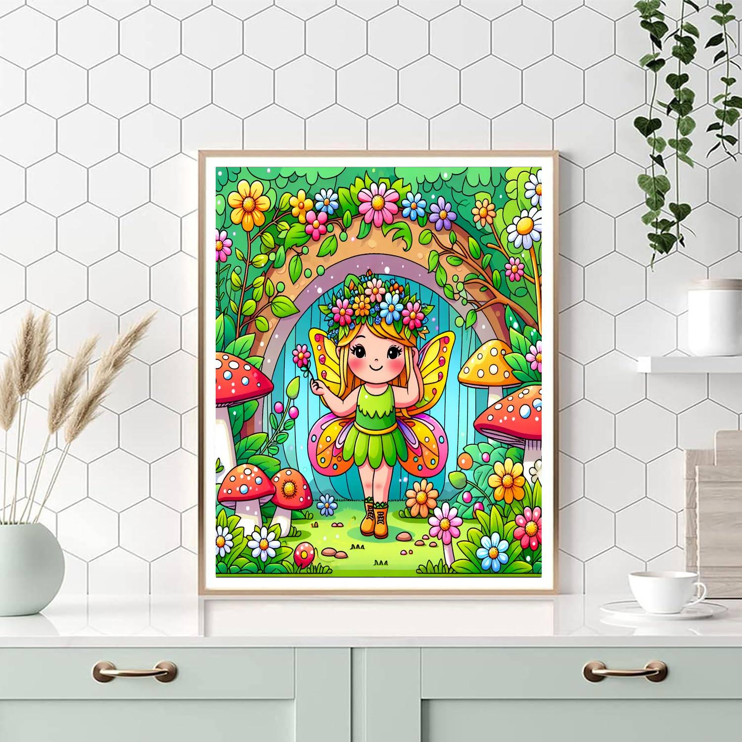 Forest Fairy's Secret Hideaway Paint By Numbers Kits