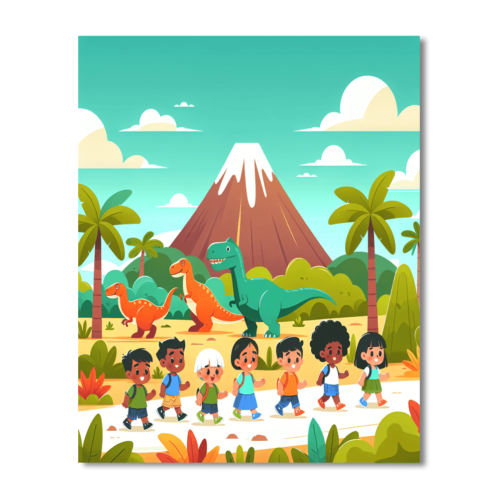 Dinosaur Kingdom Journey Paint By Color