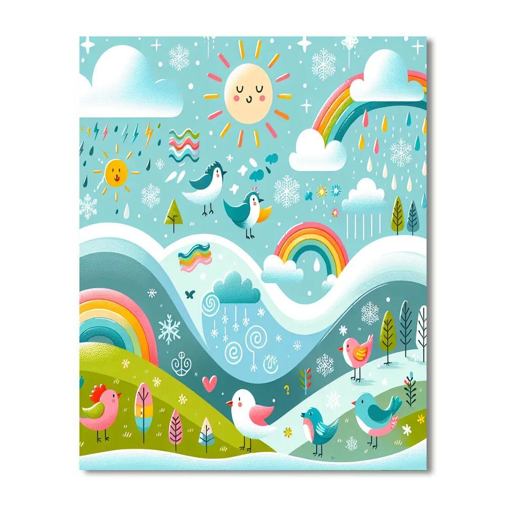 Wonderful Weather Wonders Paint By Color