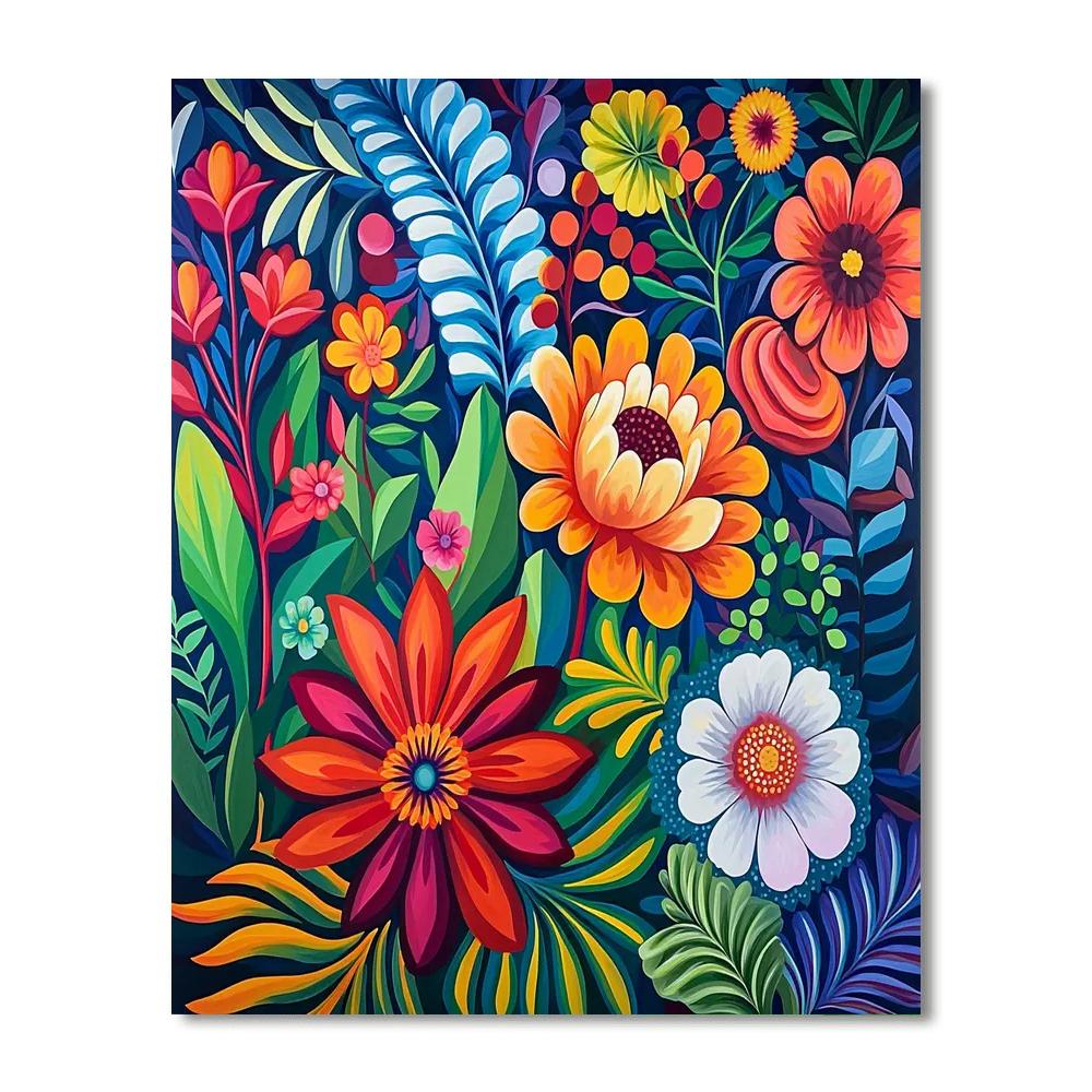 Frida Kahlo Inspired Frida's Flora  Painting By Numbers Kit