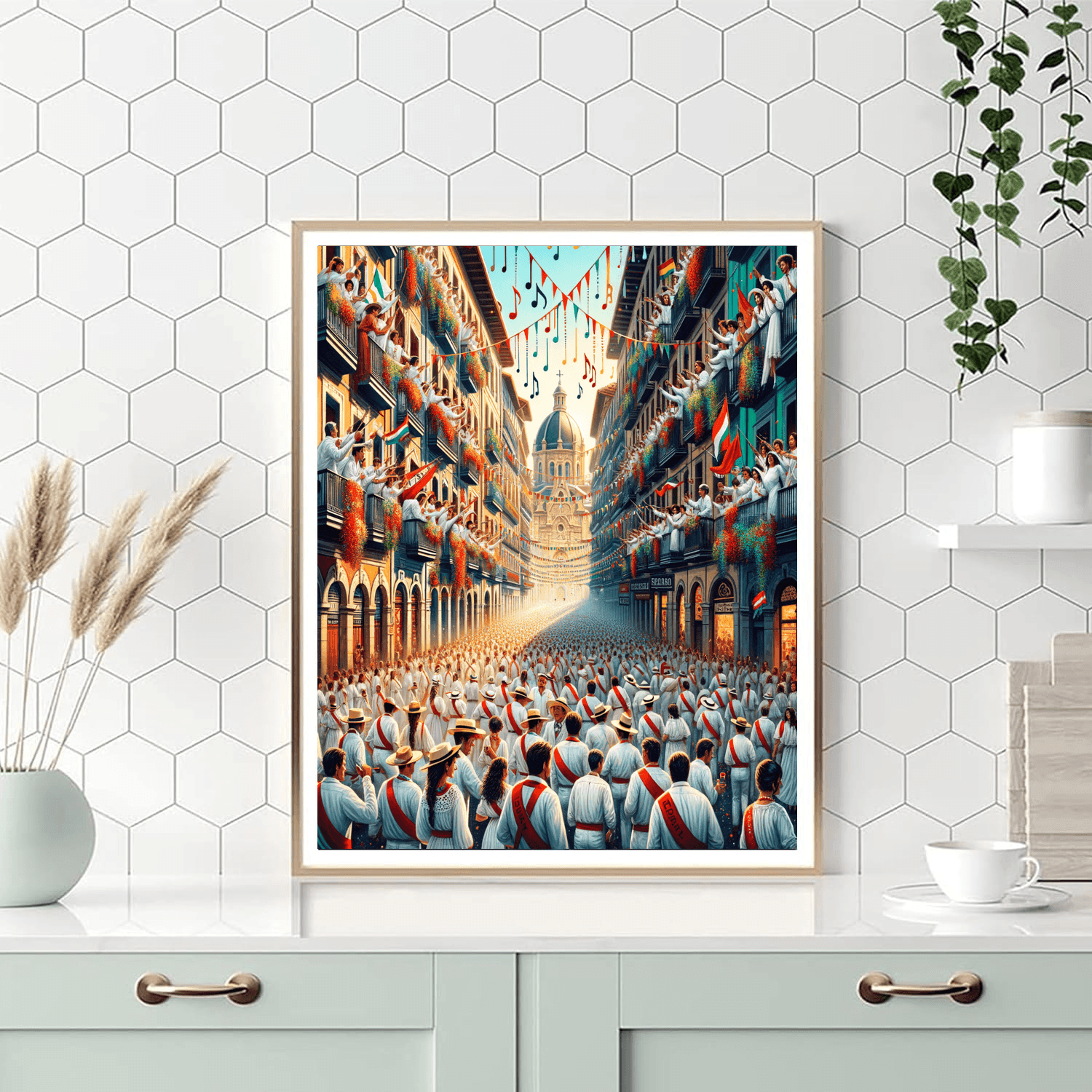 Fiesta De San Fermin - Pamplona Paint By Numbers