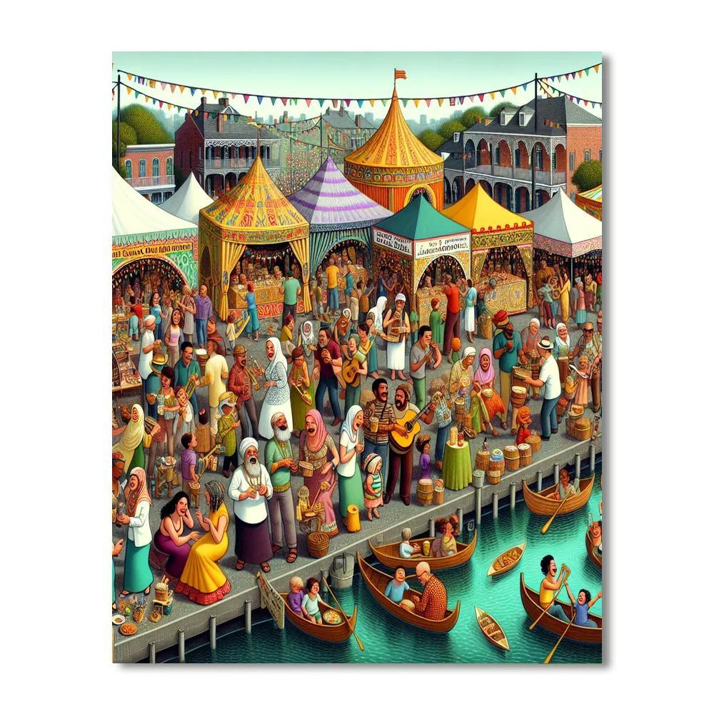 Bayou Boogaloo - New Orleans, Usa Paint By Numbers Art