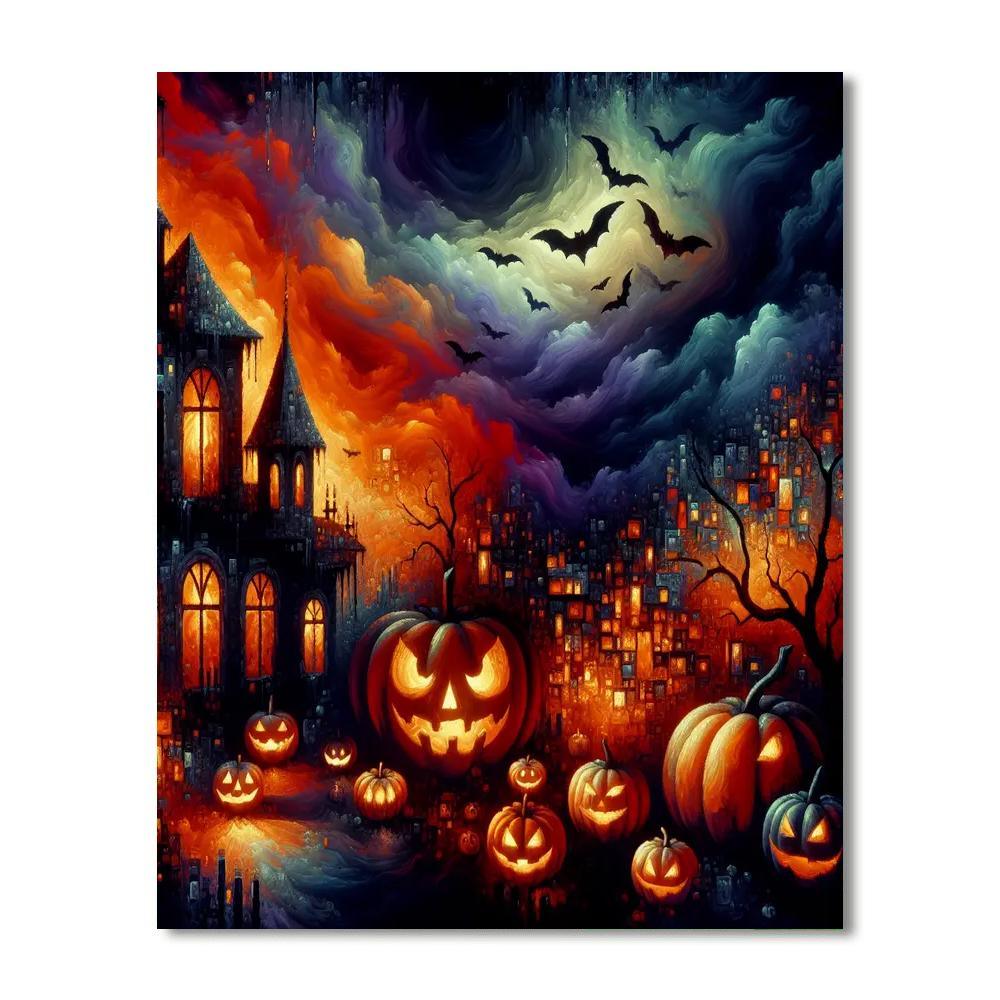 Halloween Night Mystique Paint By Numbers Art