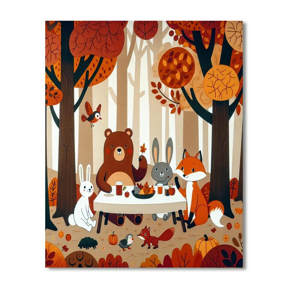 Fantastic Forest Feast Paint By Color