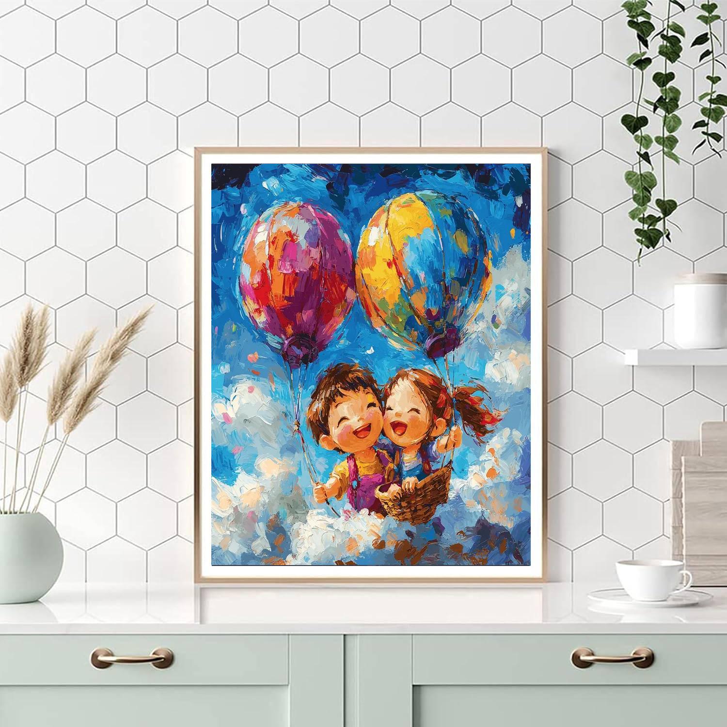 Mothers And Their Little Superheroes Paint By Number